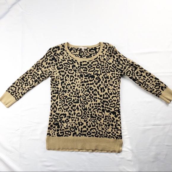 cheetah print sweater